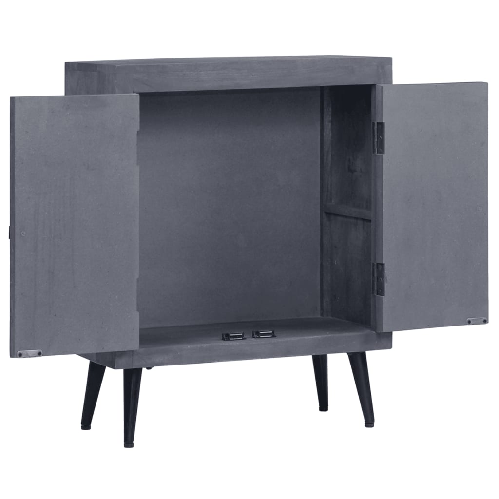 Credenza in Legno Massello di Mango 60x30x76 cm 245909