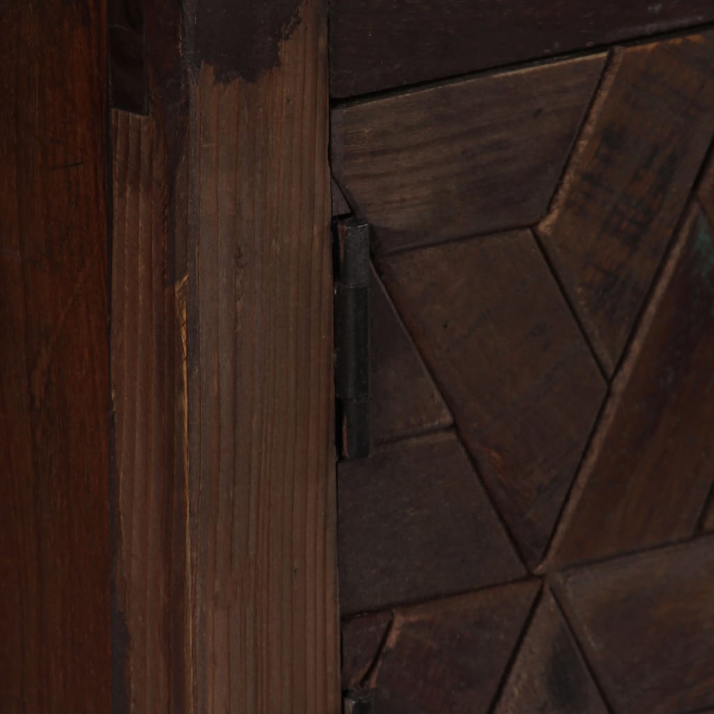 Mobile TV TV buffet dal design pratico in legno massello di recupero 140 cm 2502159