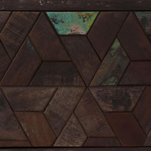 Mobile TV TV buffet dal design pratico in legno massello di recupero 140 cm 2502159