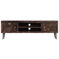 Mobile TV TV buffet dal design pratico in legno massello di recupero 140 cm 2502159