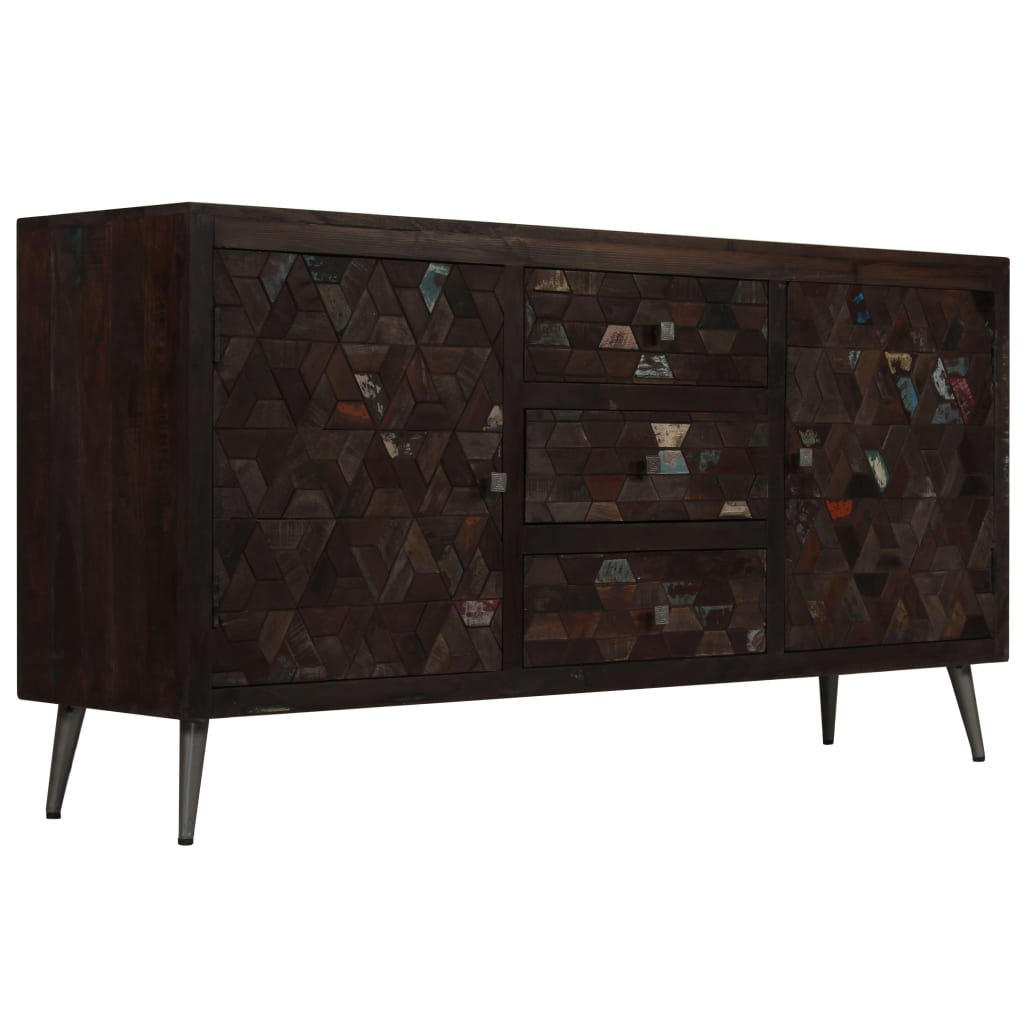 Credenza in Legno Massello di Recupero 160x40x80 cm 245917