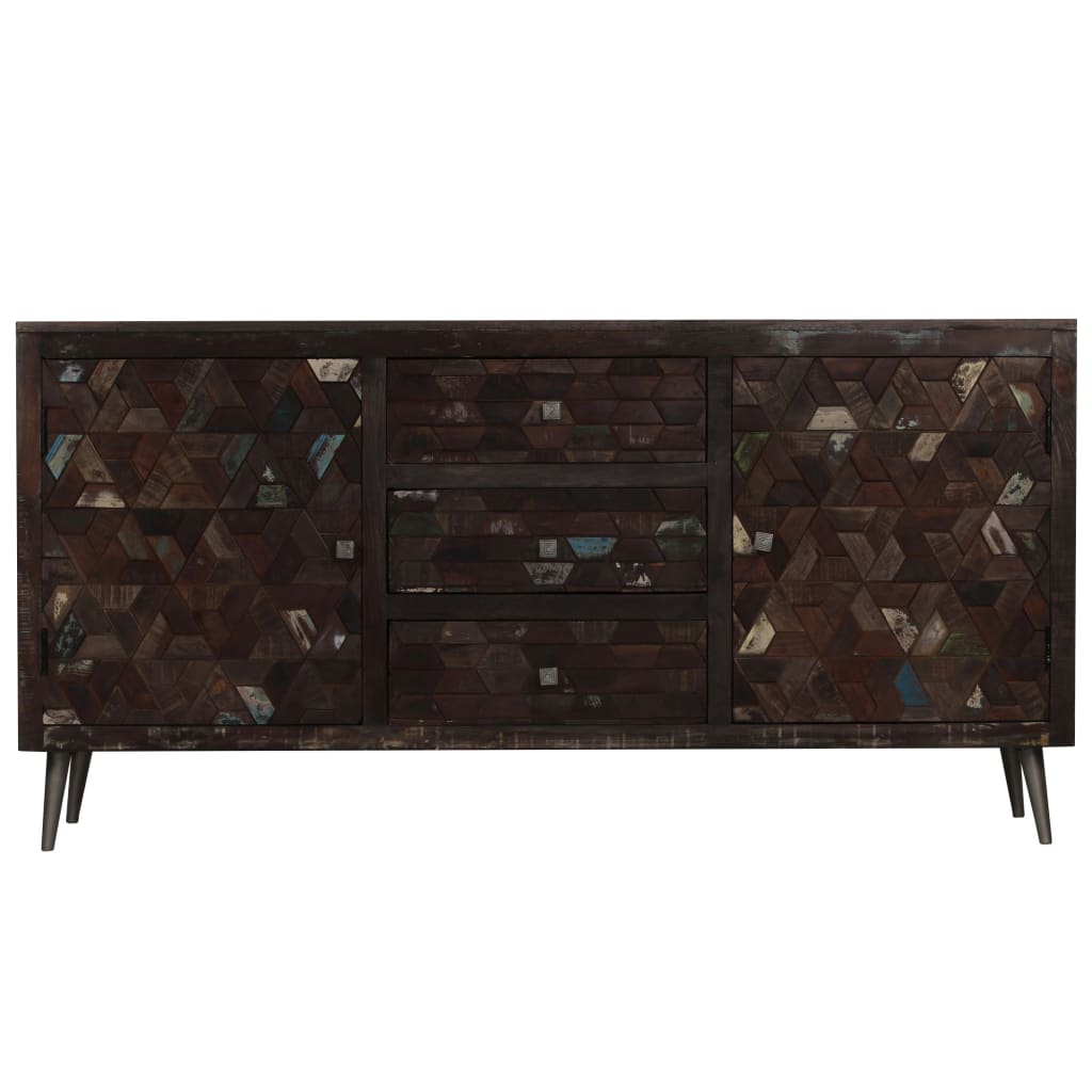 Credenza in Legno Massello di Recupero 160x40x80 cm 245917