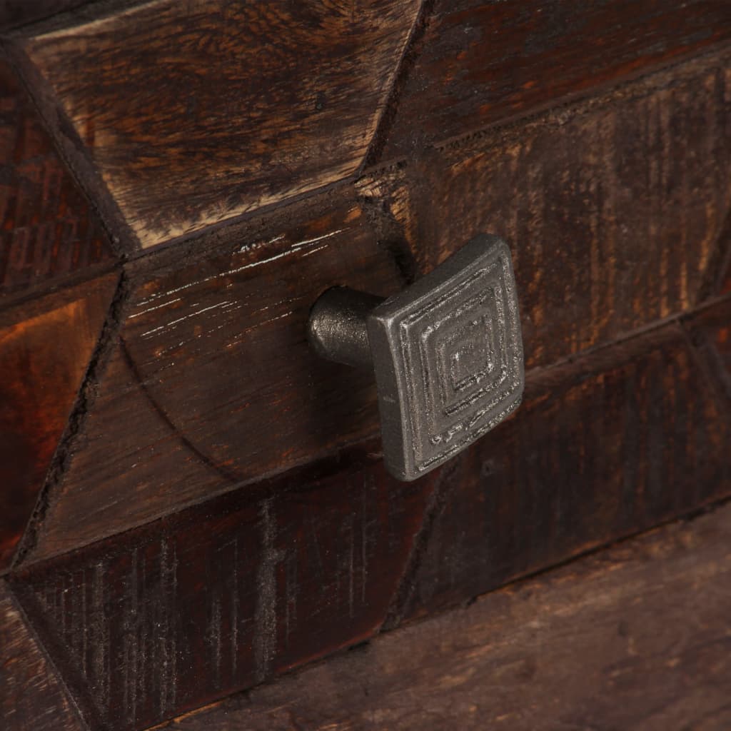 Tavolino da CaffÃ¨ in Legno Massello di Recupero 100x60x35 cm cod mxl 16464