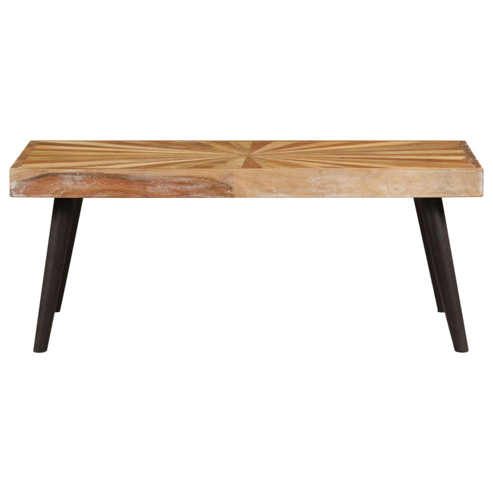 Tavolino da Salotto in Legno Massello di Mango 90x55x36 cm 246163