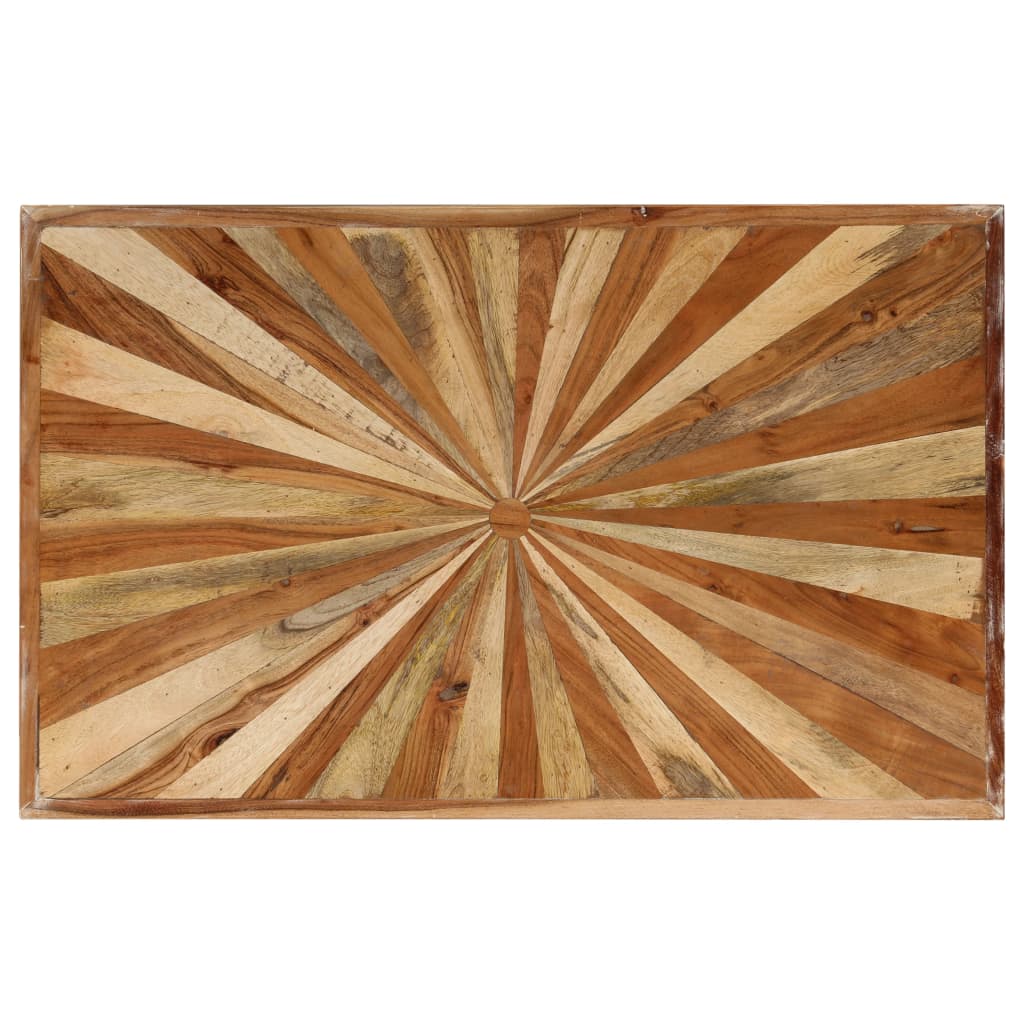 Tavolino da Salotto in Legno Massello di Mango 90x55x36 cm 246163