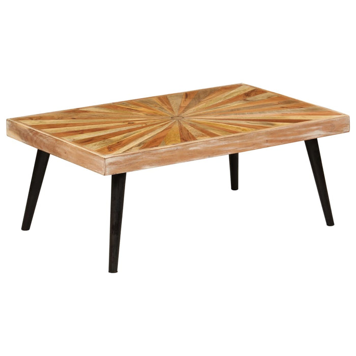 Tavolino da Salotto in Legno Massello di Mango 90x55x36 cm 246163