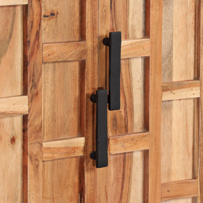 Credenza in Legno Massello di Acacia 145x40x80 cm 246134