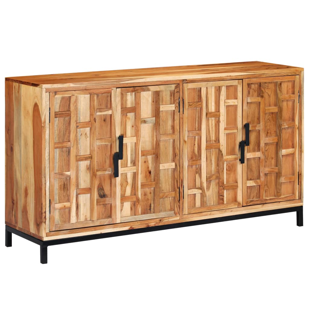 Credenza in Legno Massello di Acacia 145x40x80 cm 246134