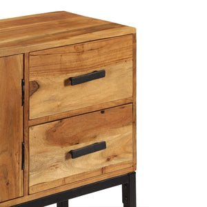 Credenza Marrone 110x30x70 cm in Legno Massello di Acacia cod mxl 13143