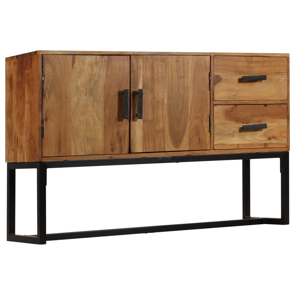 Credenza Marrone 110x30x70 cm in Legno Massello di Acacia cod mxl 13143