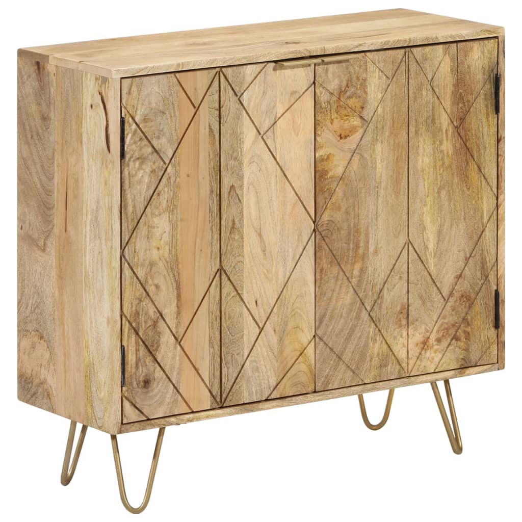 Credenza 80x30x75 cm in Legno Massello di Mango 246155