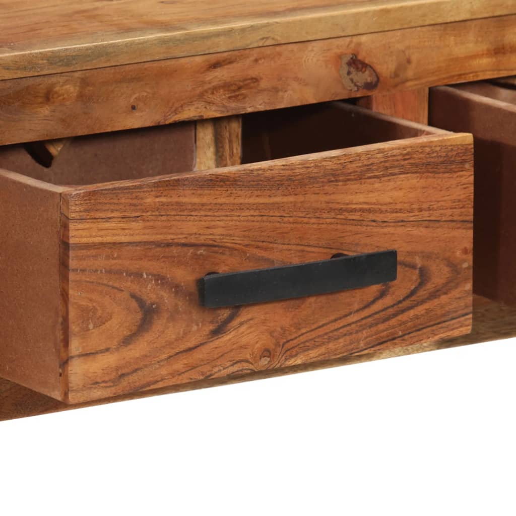 vidaXL Credenza con 3 Cassetti 110x30x80 cm in Legno Massello