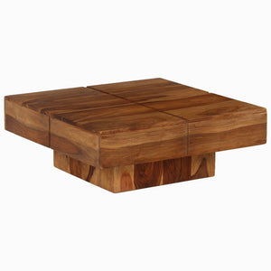 Tavolino da Salotto 80x80x30 cm in Legno Massello di Acacia 246250