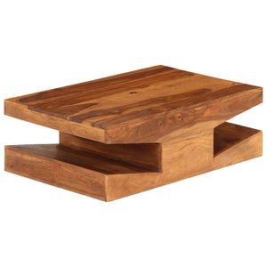 Tavolino da CaffÃ¨ in Legno Massello di Sheesham 90x60x30 cm