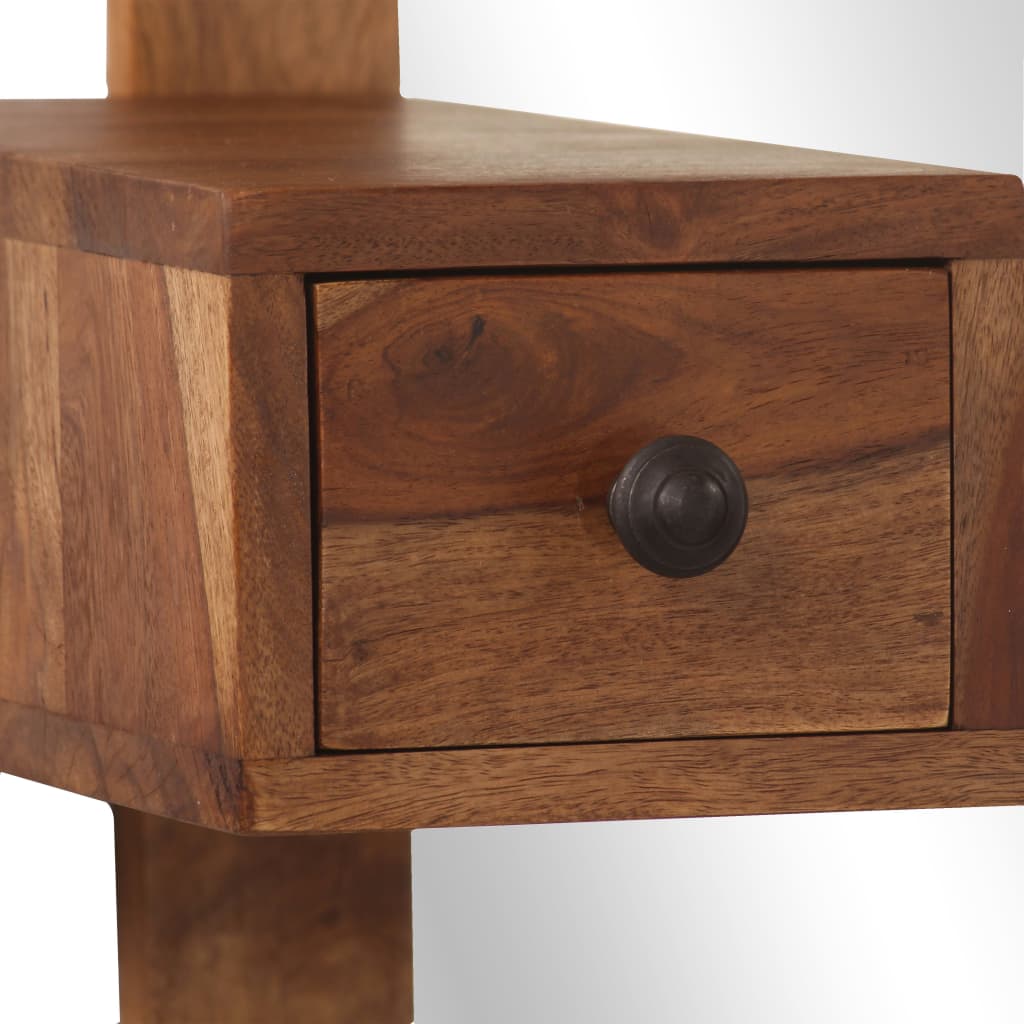 Specchiera con 2 Cassetti in Legno Massello di Acacia 246264