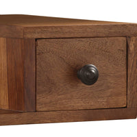 Specchiera con 2 Cassetti in Legno Massello di Acacia 246264