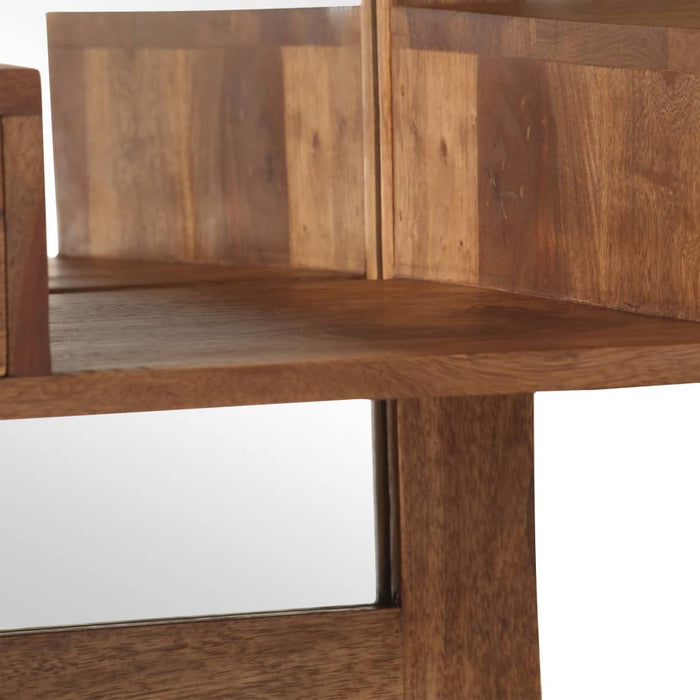 Specchiera con 2 Cassetti in Legno Massello di Acacia 246264