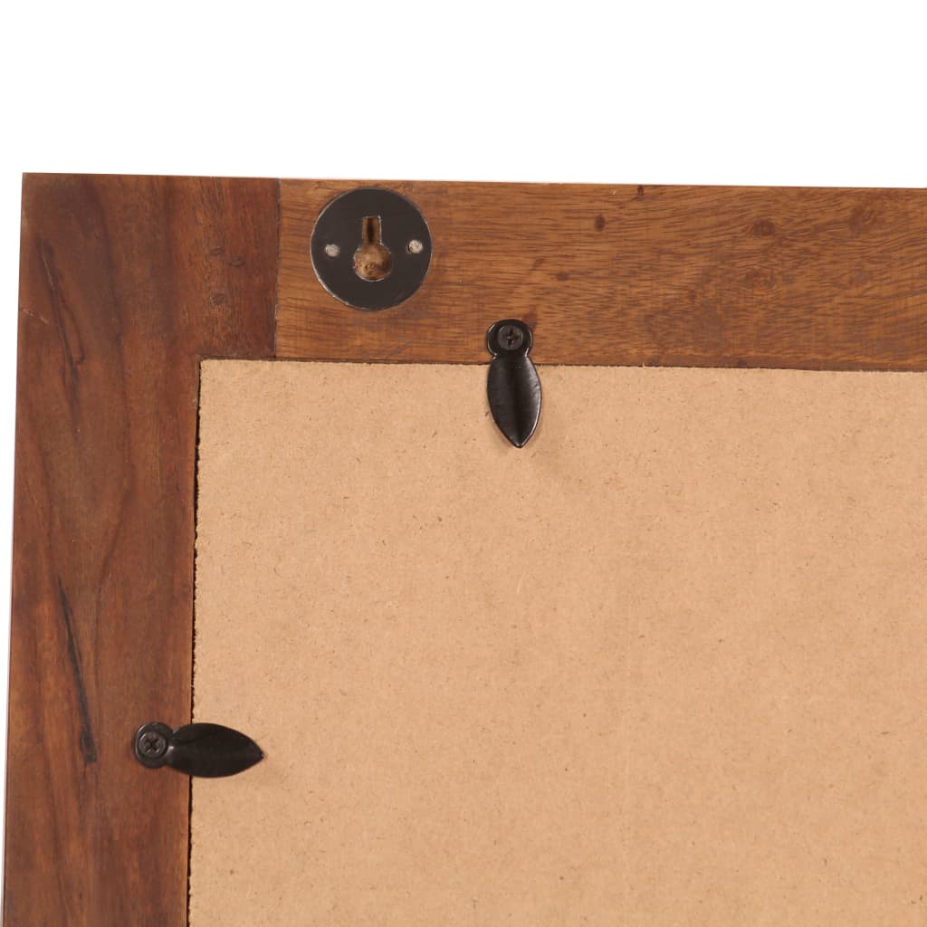 Specchiera con 2 Cassetti in Legno Massello di Acacia 246264