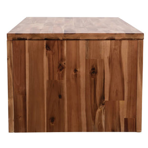 Tavolino da Salotto in Legno Massello d'Acacia 90x50x37,5 cm 246043