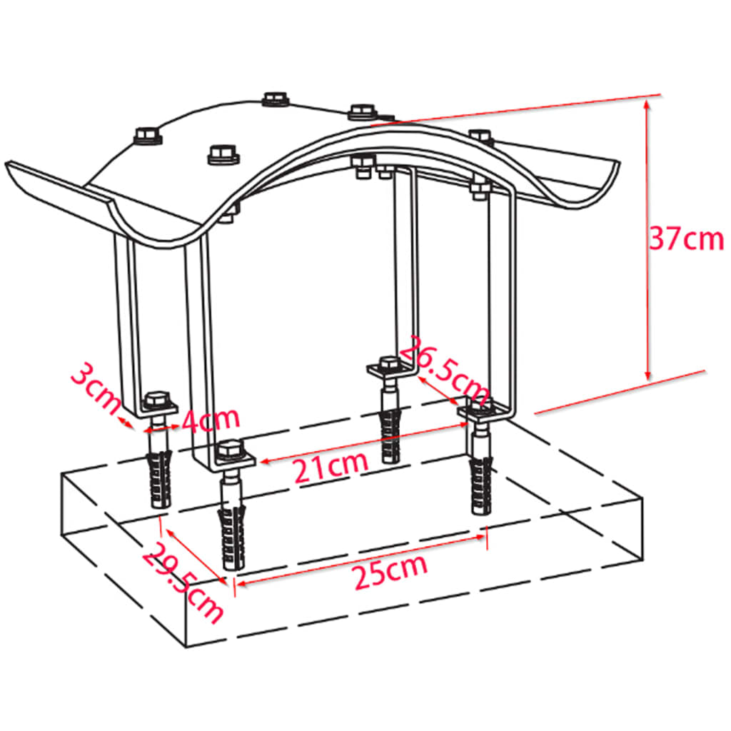 Comignolo per Canna Fumaria in Acciaio Inossidabile Argento 142984
