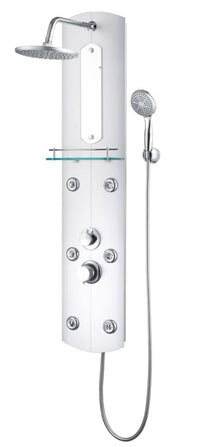 Pannello doccia soffione doccia plastica acciaio inox 120 cm 02_0003428