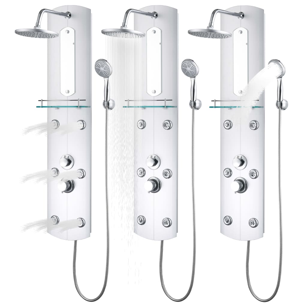 Pannello doccia soffione doccia plastica acciaio inox 120 cm 02_0003428