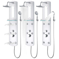 Pannello doccia soffione doccia plastica acciaio inox 120 cm 02_0003428