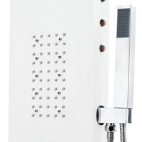 Pannello doccia soffione doccia alluminio 130 cm bianco 02_0003430