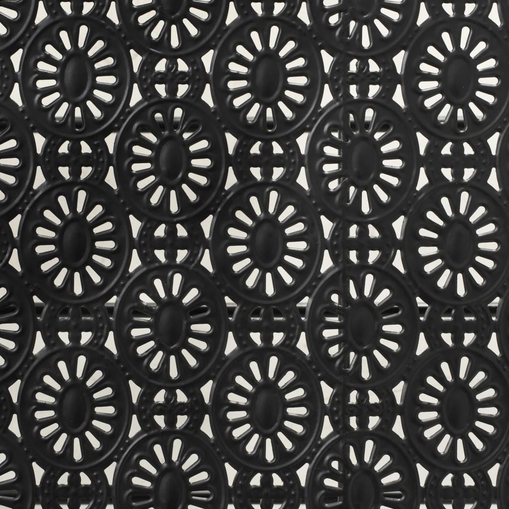 Tavolino da Salotto-Tavolino da soggiorno-Tavolo Pieghevole Vintage Metallo 100x50x45cm Nero