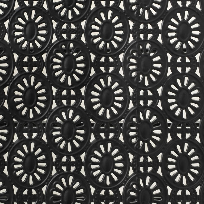 Tavolino da Salotto-Tavolino da soggiorno-Tavolo Pieghevole Vintage Metallo 100x50x45cm Nero