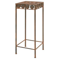 Set Piedistalli per Piante 3 pz Vintage Metallo Effetto Ruggine cod mxl 76805