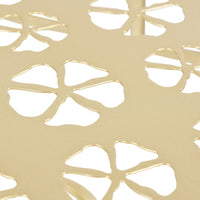 Tavolino Vintage in Metallo Semicircolare 72x36x74 cm Oro cod mxl 63481