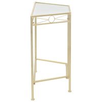 Tavolino-Tavolino da soggiorno-Tavolo Vintage in Metallo 87x34x73 cm Oro