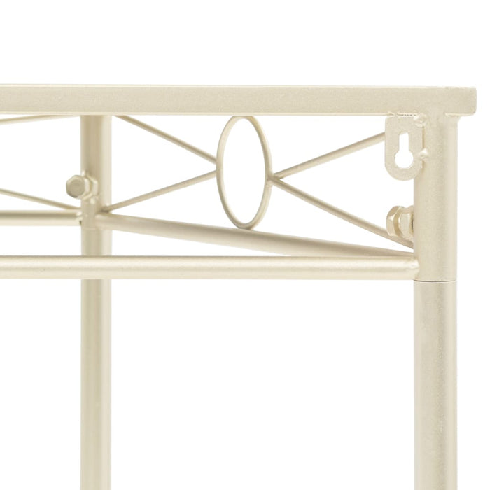 Tavolino Vintage in Metallo 87x34x73 cm Oro