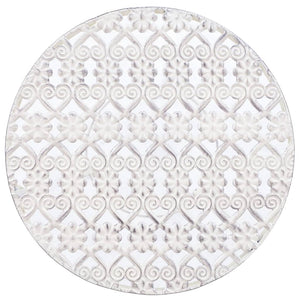 Supporto per piante 3 pezzi Stile vintage metallo anticato bianco 02_0045024