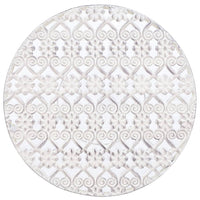 Set Piedistalli per Piante 3 pz Vintage Effetto Bianco Anticato 245937