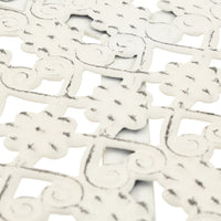 Tavolino da Bar Vintage Circolare in Metallo 40x70cm Bianco 245938