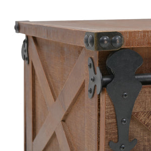 Tavolino da Salotto in Legno di Abete 91x51x38cm Marrone 246119