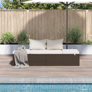 Lettino da Giardino Marrone 195x60 cm in Polyrattancod mxl 70705