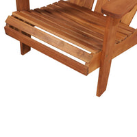 Sedia da Giardino Adirondack con Poggiapiedi Massello di Acacia 44117