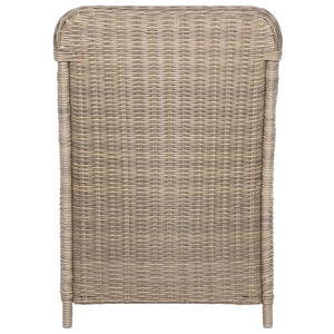 Sedie da Esterno con Cuscini 2 pz in Polyrattan Marrone 44147