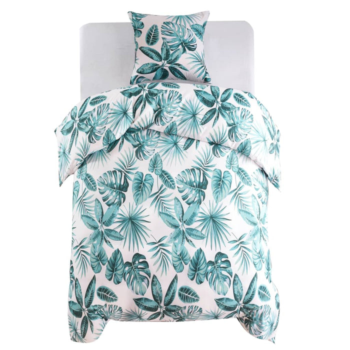 Set Copripiumino Foglie Verdi 140x200/60x70 cm