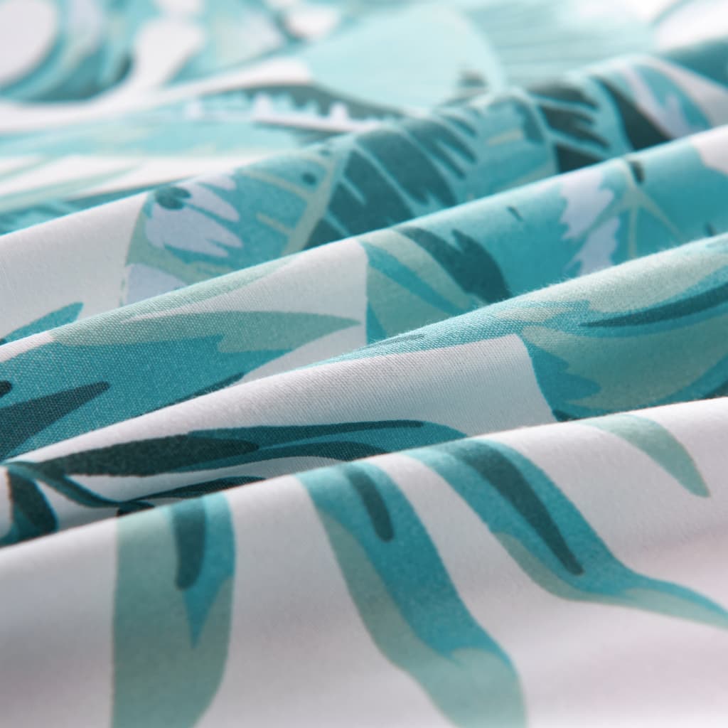 Set Copripiumino Foglie Verdi 140x200/60x70 cm 133465