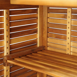 Tavolo da Bar 110x50x105 cm in Legno Massello di Acacia cod mxl 43077