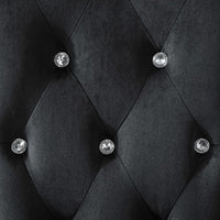 Sedie da Pranzo 6 pz Nere in Velluto