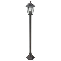 Lampioni da Giardino 6pz E27 110 cm Alluminio Bronzo 44205