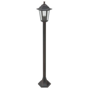 Lampioni da Giardino 6pz E27 110 cm Alluminio Bronzo 44205
