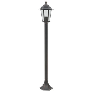 Lampioni da Giardino 6pz E27 110 cm Alluminio Bronzo 44205