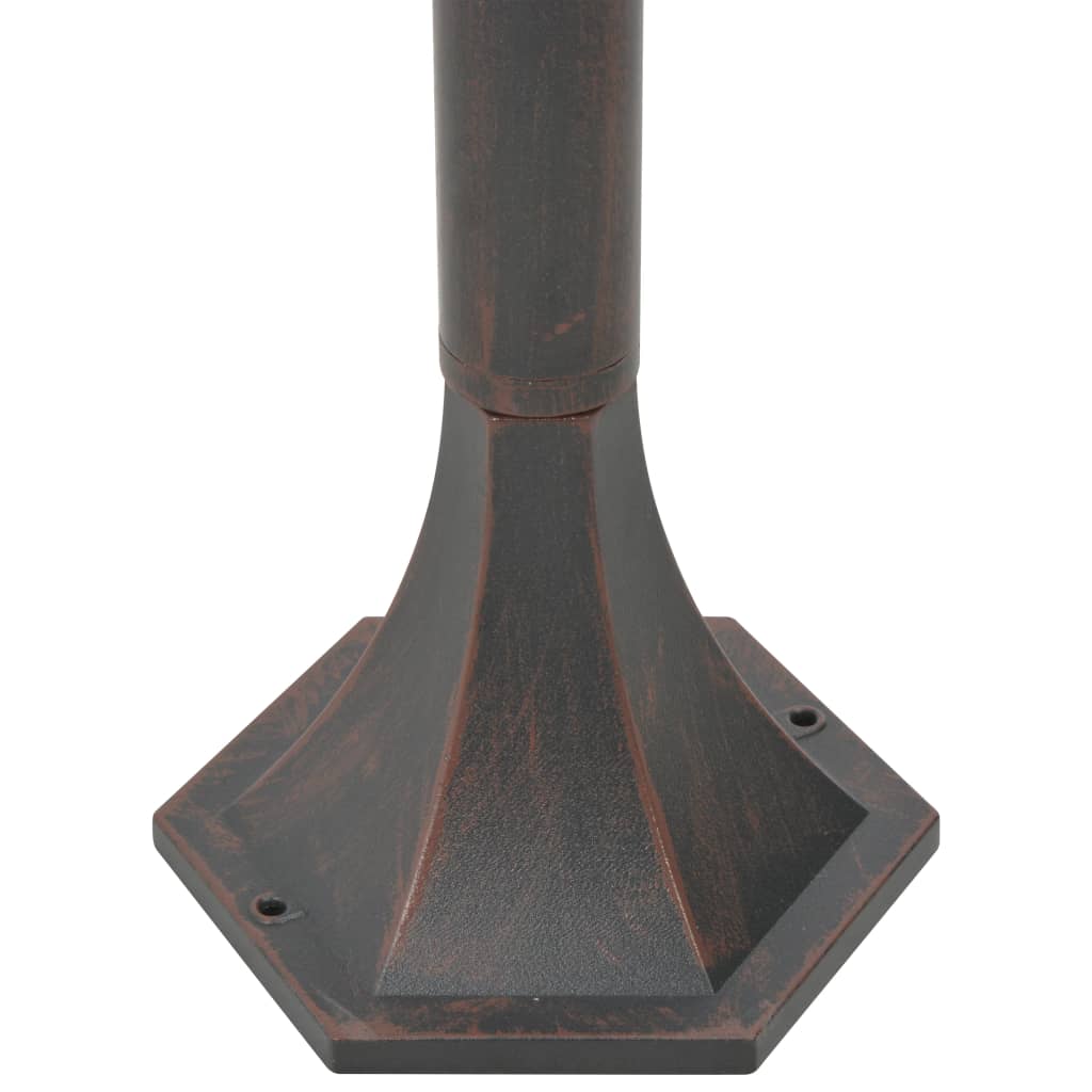 Lampioni da Giardino 6pz E27 110 cm Alluminio Bronzo 44205