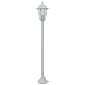 Lampioni da Giardino 6 pz E27 110 cm in Alluminio Bianco 44215